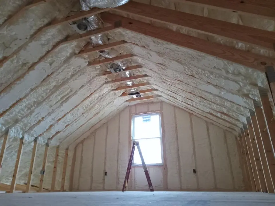 Spray foam roofing application for Crawl Space Insulation project in Hollister